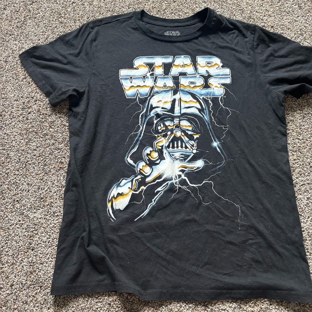 Star Wars Black Graphic T-Shirt men’s preowned XL